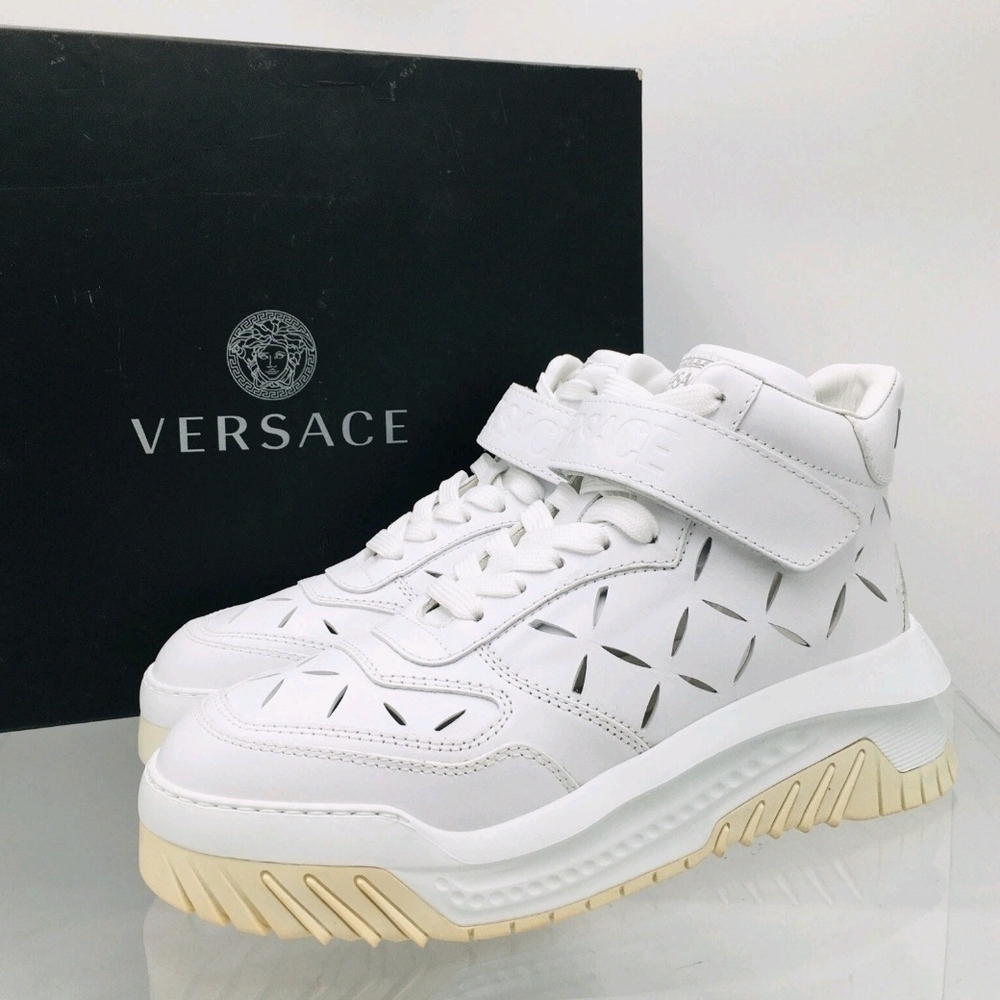Versace Odissea Sneaker 'Cut-Out - Optical White' US Mens 11
